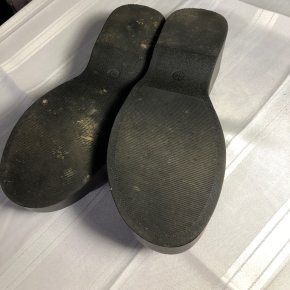 A NEW DAY MULES,  PLATFORM, CHUNKY HEEL, SIZE 10, BLACK, OPEN TOE Slip on clog - Picture 3 of 7